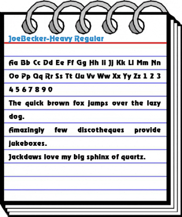 JoeBecker-Heavy Font