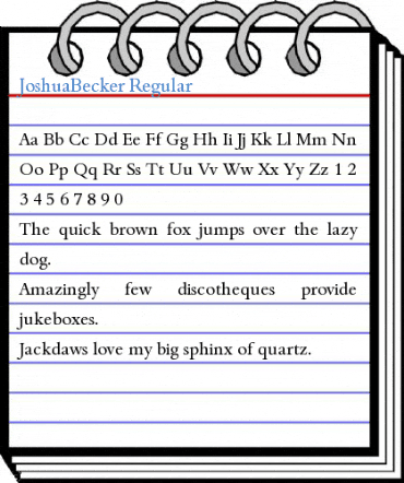 JoshuaBecker Font