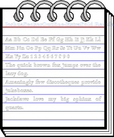 JoshuaBeckerOutline-ExtraBold Font