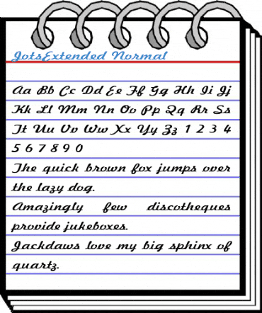 JotsExtended Normal Font