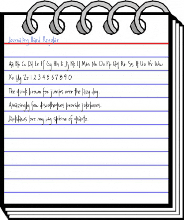 Journaling Hand Font
