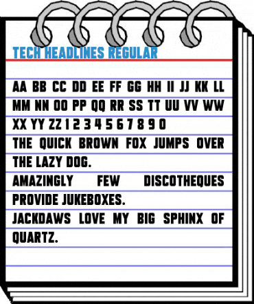 Tech Headlines Regular Font