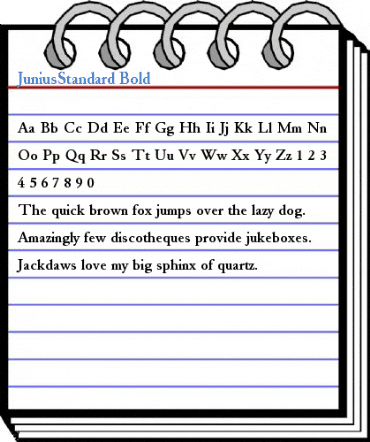 JuniusStandard Font