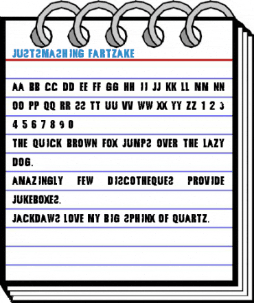 JustSmashing Fartzake Font