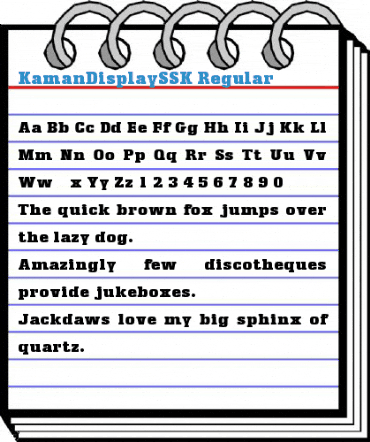 KamanDisplaySSK Regular Font