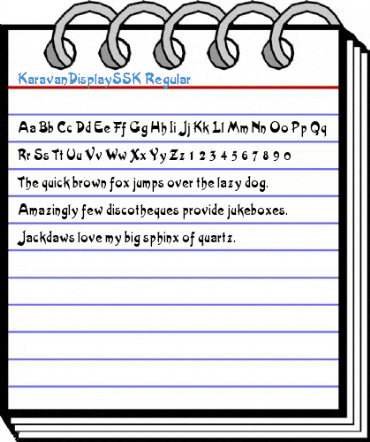 KaravanDisplaySSK Regular Font