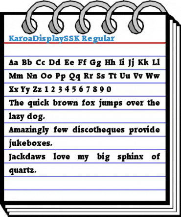 KaroaDisplaySSK Font