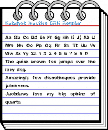 Katalyst inactive BRK Regular Font