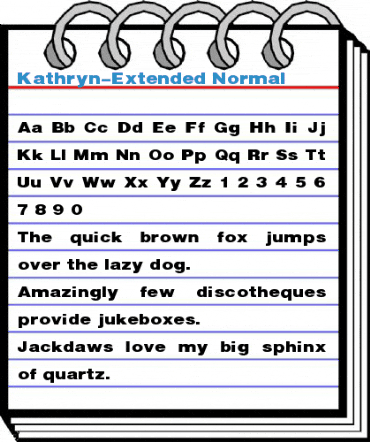 Kathryn-Extended Normal Font