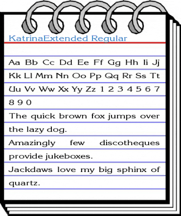 KatrinaExtended Regular Font