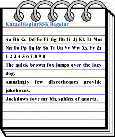 KazanDisplaySSK Regular Font