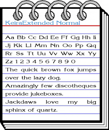 KeiraExtended Normal Font