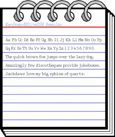 KeyboardEliteSSK Font