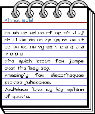 Khmer Bold Font
