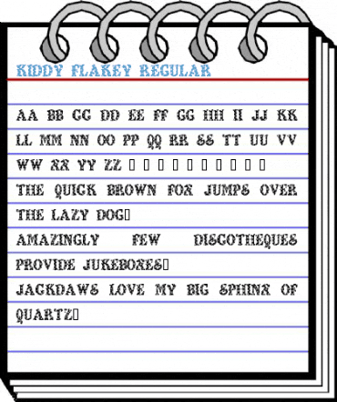 Kiddy Flakey Font