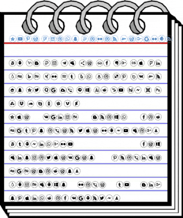 Type Icons Color Regular Font