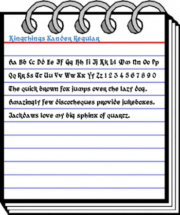 Kingthings Xander Font