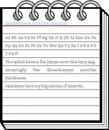 Knobcheese Outline Regular Font