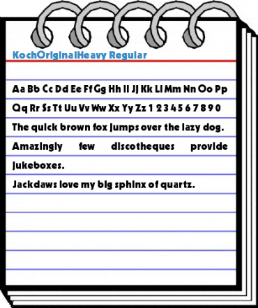 KochOriginalHeavy Font