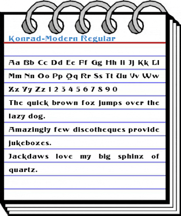 Konrad-Modern Regular Font