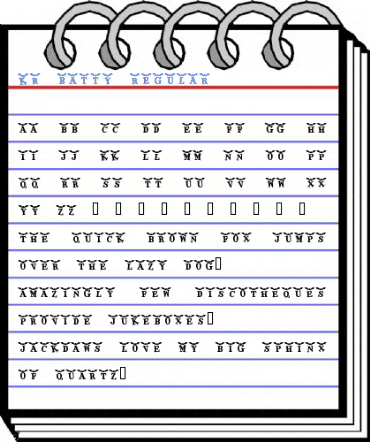 KR Batty Font