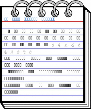 KR Toon Numbers Font