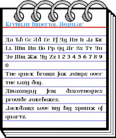 Kremlin Imperial Regular Font