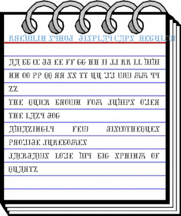 Kremlin Synod (Display Caps) Regular Font