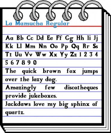 La Mamucha Regular Font