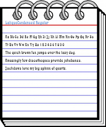 LaliqueCondensed Regular Font