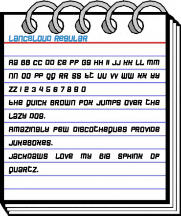 LanceLoud Regular Font