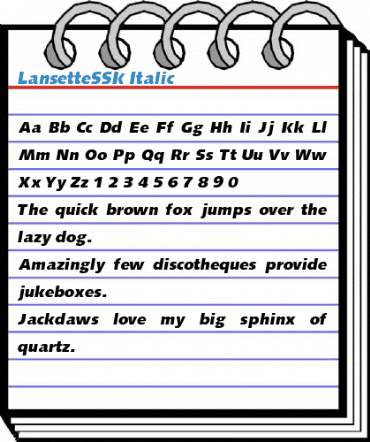 LansetteSSK Font