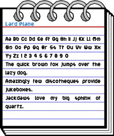 Lard Plane Font