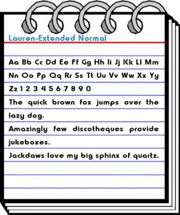 Lauren-Extended Normal Font