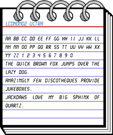 LCDMono2 Font