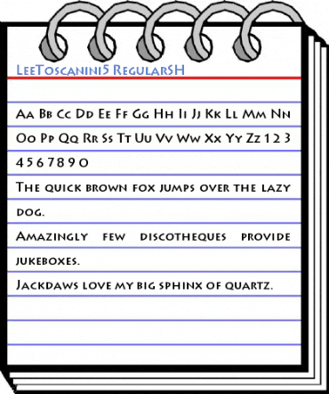 LeeToscanini5 Font