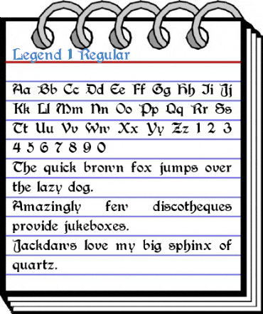 Legend 1 Regular Font