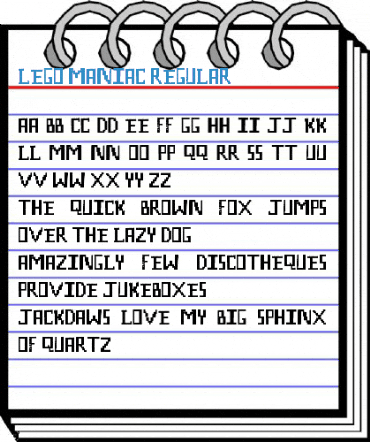 Lego Maniac Regular Font