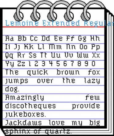 Lemoine Extended Font