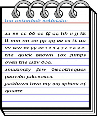 Leo Extended Font