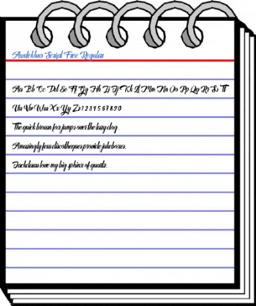 Auntekhno Script Free Regular Font