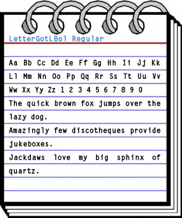 LetterGotLBol Regular Font