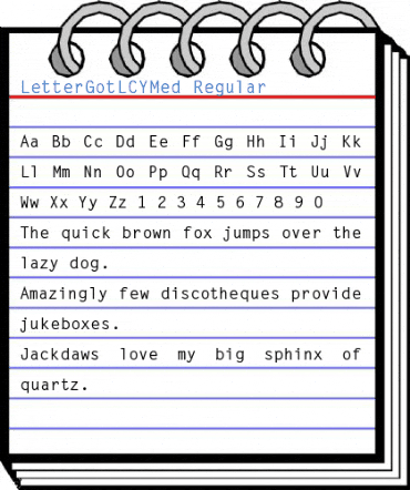 LetterGotLCYMed Font