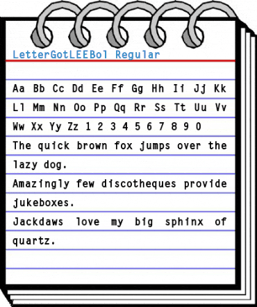 LetterGotLEEBol Regular Font