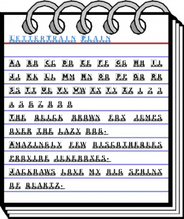 LetterTrain Font