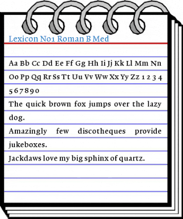 Lexicon No1 Font