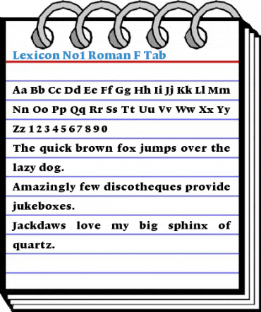 Lexicon No1 Font