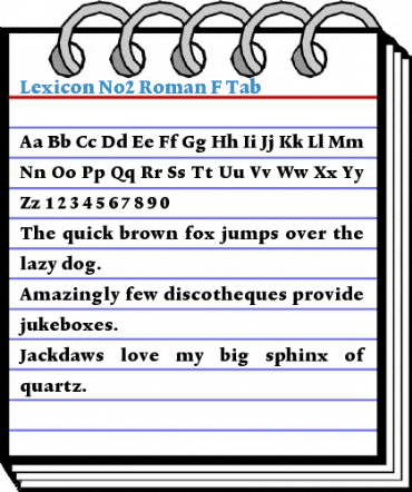 Lexicon No2 Font