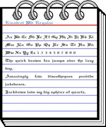 Linotext Wd Regular Font