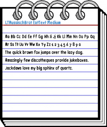 LTRussischBrot EatText Font